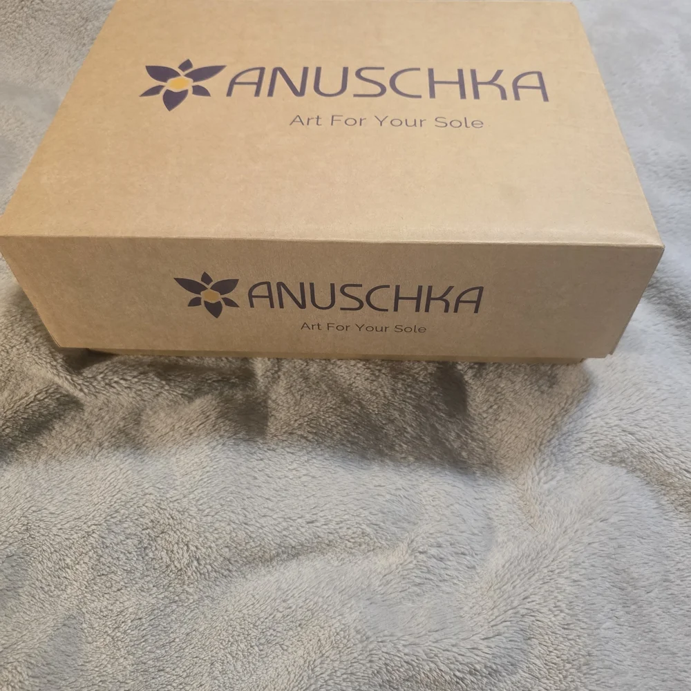 Anuschka Women's Floral Wedge Sandals - Blue and Tan - Picture 2 of 6
